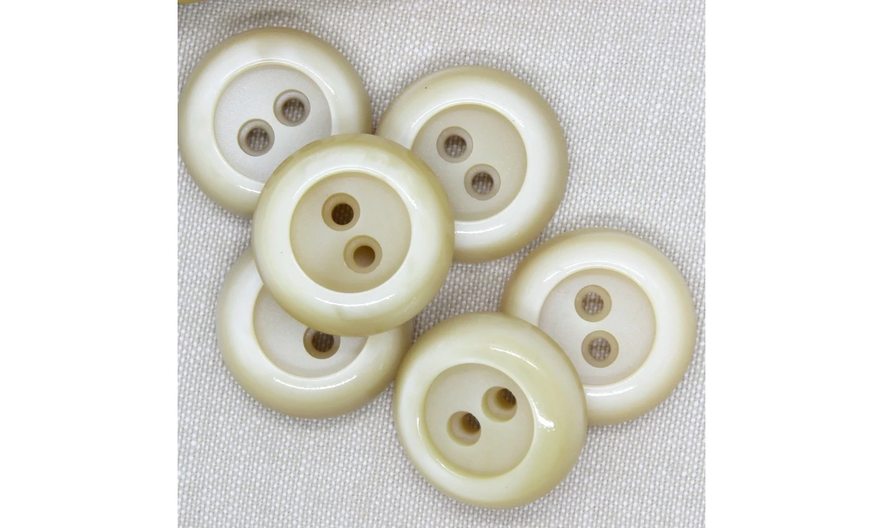 6 boutons / 30MM / Ivoire