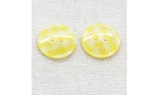 6 boutons / 18MM / Jaune Vichy