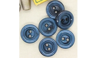 6 boutons / 30MM / Bleu