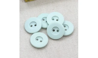 6 boutons / 18MM / Vert d'eau