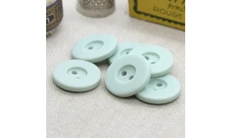6 boutons / 18MM / Vert d'eau
