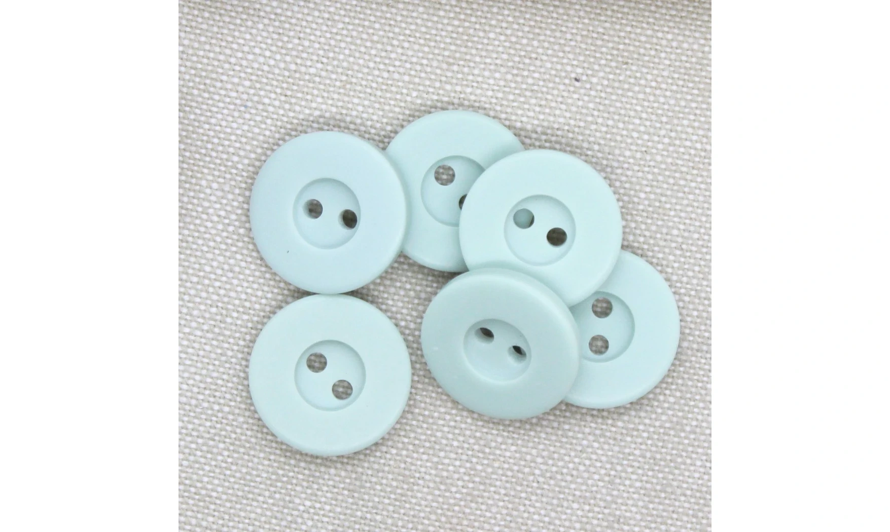 6 boutons / 18MM / Vert d'eau