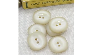 6 boutons / 20MM / Ivoire