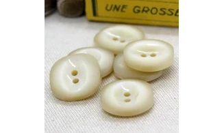 6 boutons / 20MM / Ivoire