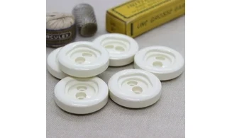 6 boutons / 30MM / Blanc