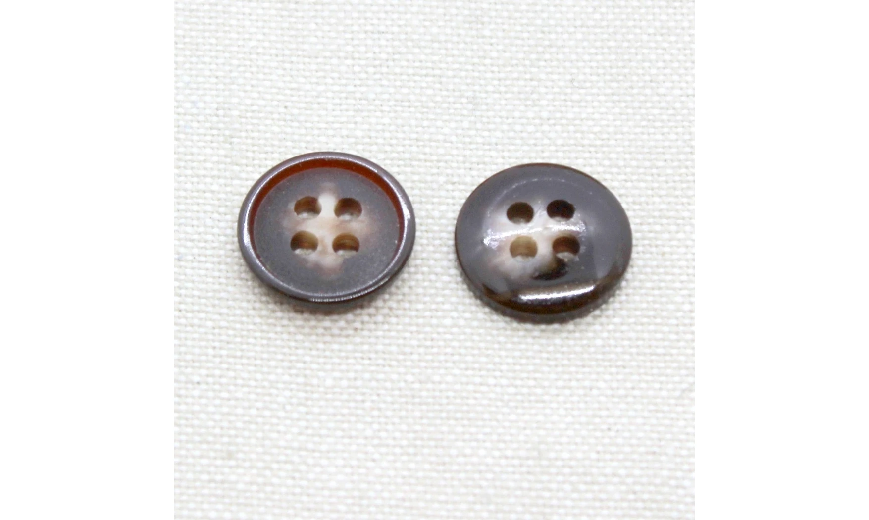 6 boutons / 15MM / Brun dégradé