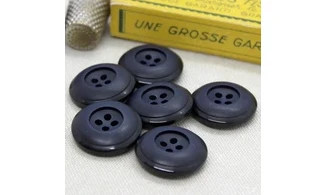 6 boutons / 23MM / Bleu