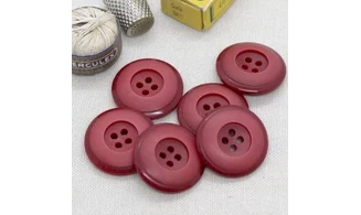 6 boutons / 28MM / Rouge