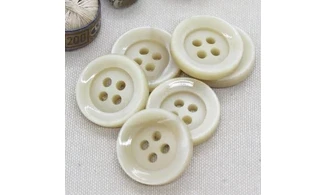 6 boutons / 26,5MM / Ivoire