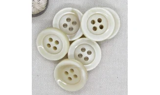 6 boutons / 26,5MM / Ivoire