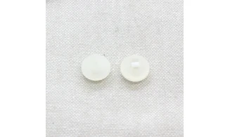 6 Boutons / 12MM / Blanc opaque