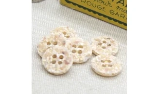 6 boutons / 13MM / Beige "Liège"