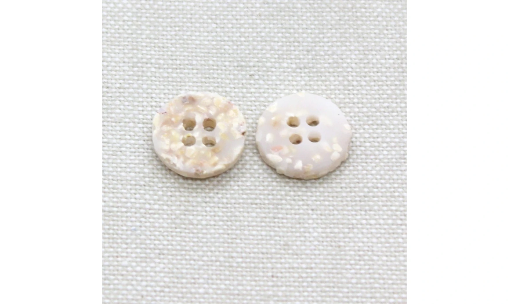 6 boutons / 13MM / Beige "Liège"