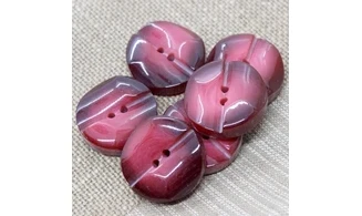 6 boutons / 31MM / Rouge