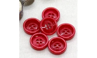 Bouton VINTAGE ROUGE / par 6 / 18MM