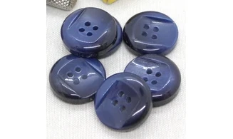Bouton VINTAGE BLEU / par 6 / 26MM