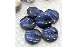 6 boutons / 22MM / Bleu