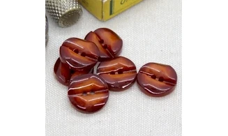 6 boutons / 18MM / Rouge