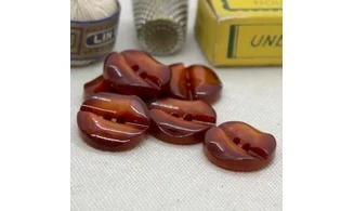 6 boutons / 18MM / Rouge