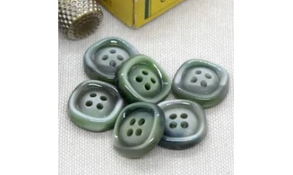 6 boutons / 17MM / Vert