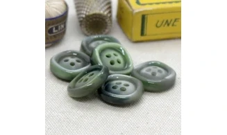 6 boutons / 17MM / Vert