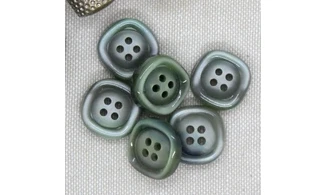 6 boutons / 17MM / Vert