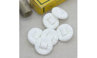 6 boutons / 20MM / Blanc
