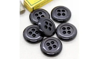 Bouton VINTAGE NOIR / par 6 / 35MM