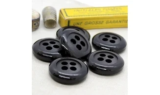 Bouton VINTAGE NOIR / par 6 / 35MM