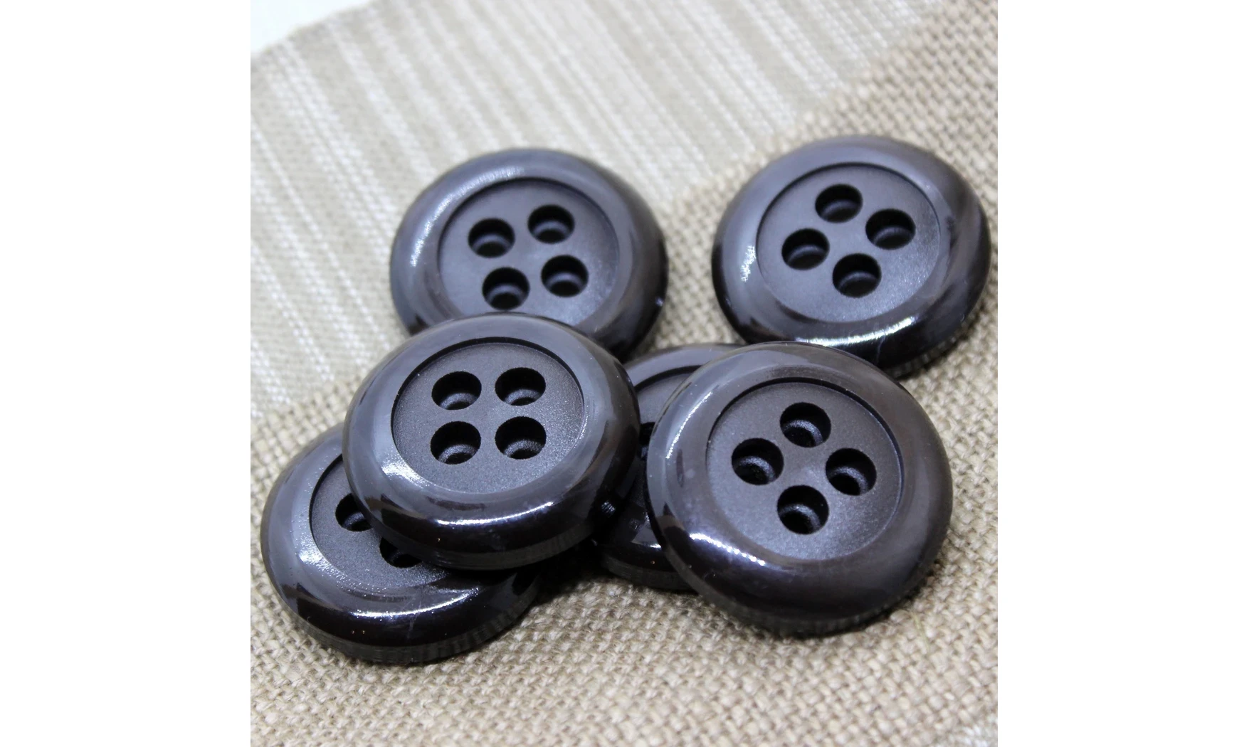 Bouton VINTAGE NOIR / par 6 / 35MM