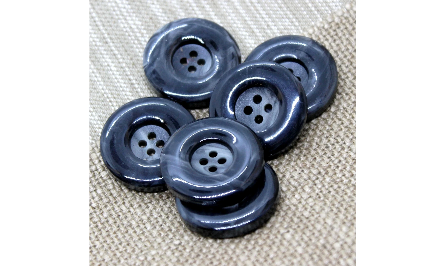 6 boutons / 30MM / Gris