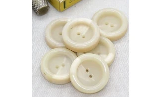 Bouton VINTAGE IVOIRE / par 6 / 31MM