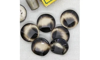 6 boutons / 27MM / Brun