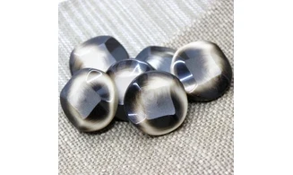 6 boutons / 27MM / Brun