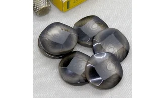 Bouton VINTAGE BRUN / par 6 / 27MM