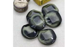 Bouton VINTAGE VERT / par 6 / 31MM