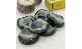 Bouton VINTAGE VERT / par 6 / 27MM