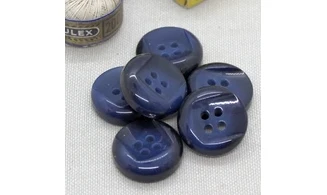 Bouton VINTAGE BLEU / par 6 / 22MM