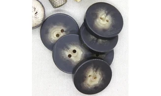 6 boutons / 33MM / Brun