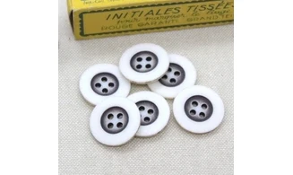 6 boutons / 20MM / Noir et blanc