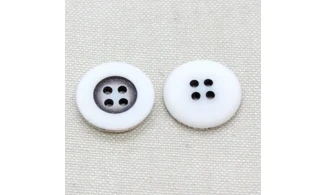 6 boutons / 20MM / Noir et blanc