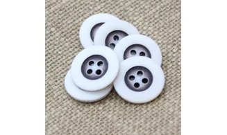 6 boutons / 20MM / Noir et blanc
