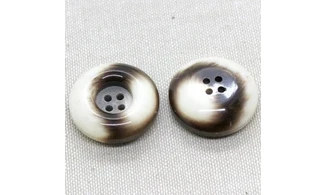 Bouton VINTAGE BRUN / par 6 / 27MM