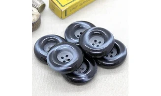 Bouton VINTAGE GRIS / par 6 / 34MM