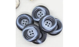 Bouton VINTAGE GRIS / par 6 / 34MM