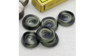 6 boutons / 23MM / Vert