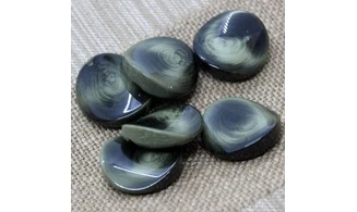 Bouton VINTAGE VERT / par 6 / 27MM