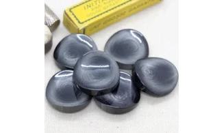 Bouton VINTAGE GRIS / par 6 / 34MM