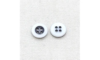 6 boutons / 13MM / Noir et blanc