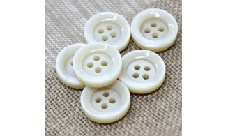 6 boutons / 21MM / Ivoire